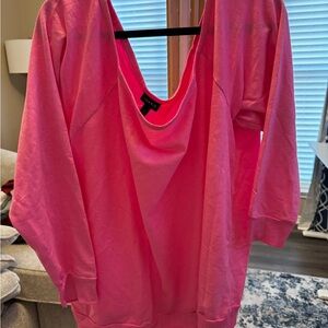 Torrid Hot Pink Off-Shoulder Top